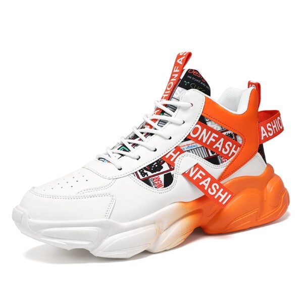 Fashion Comfortable Thick Sole Running Shoes Breathable Shock Absorption Basketball Tennis Sneakers-dc5522