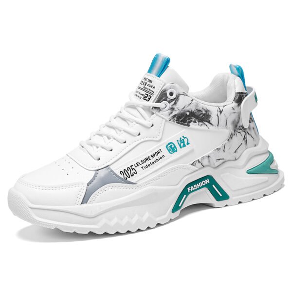 Fashion high-top sneakers men's trend hundred with height increase casual running pops shoes-dca760